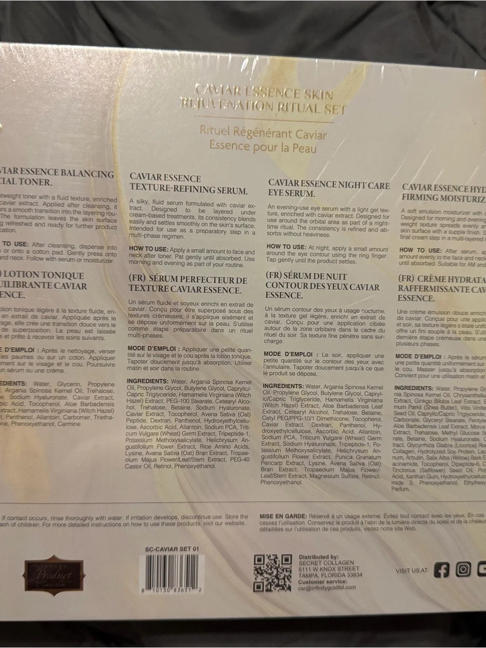 Caviar Essence Skin Rejuvenation Ritual Set -  Predire New and Sealed